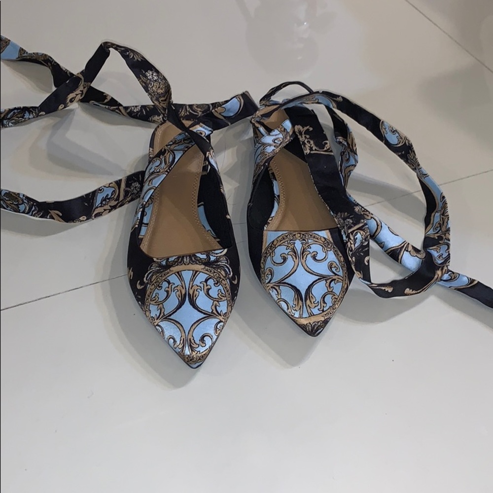 Wrap Up Ballerina Flats - worn once